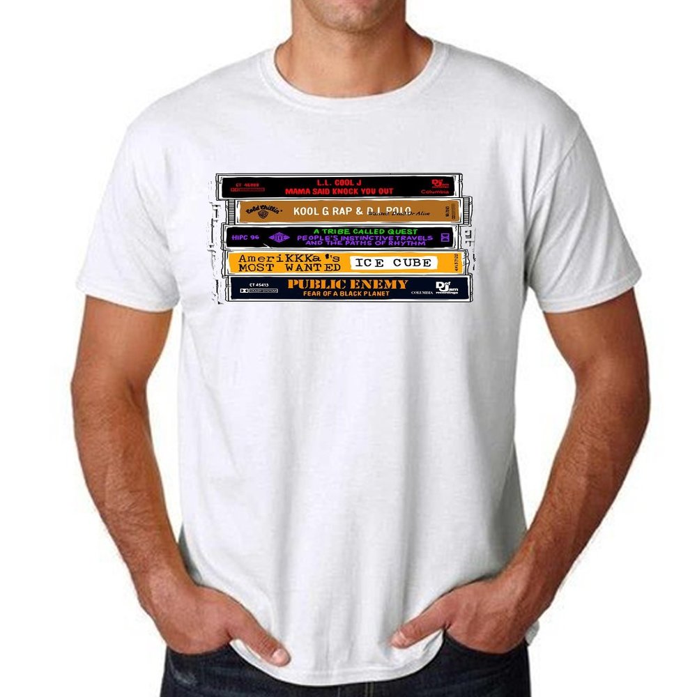 LLCOOLJ Ice Cube Raptees T Shirt Hip Hop Kool G Ra